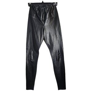 Aritzia Wilfred Free Daria  Black Vegan Faux Leather Leggings XS